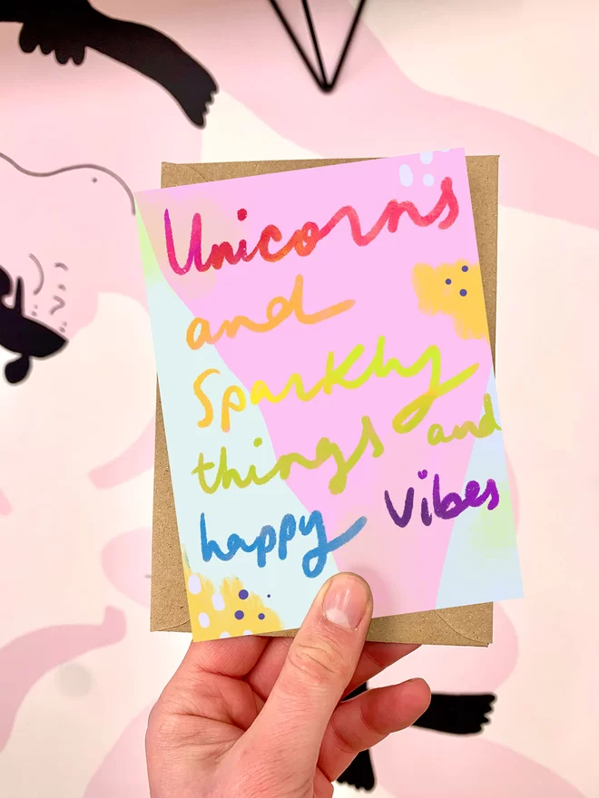 Unicorns and sparkly things and happy vibes