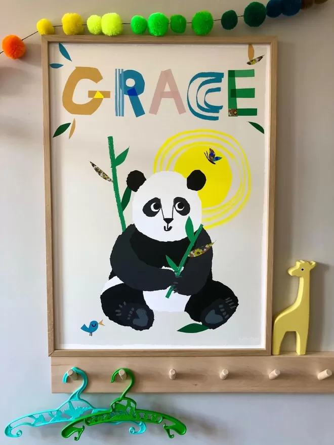 Personalised Panda Print