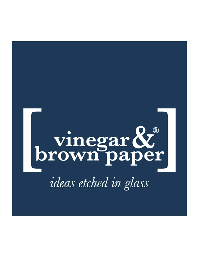 vinegar and brown paper
