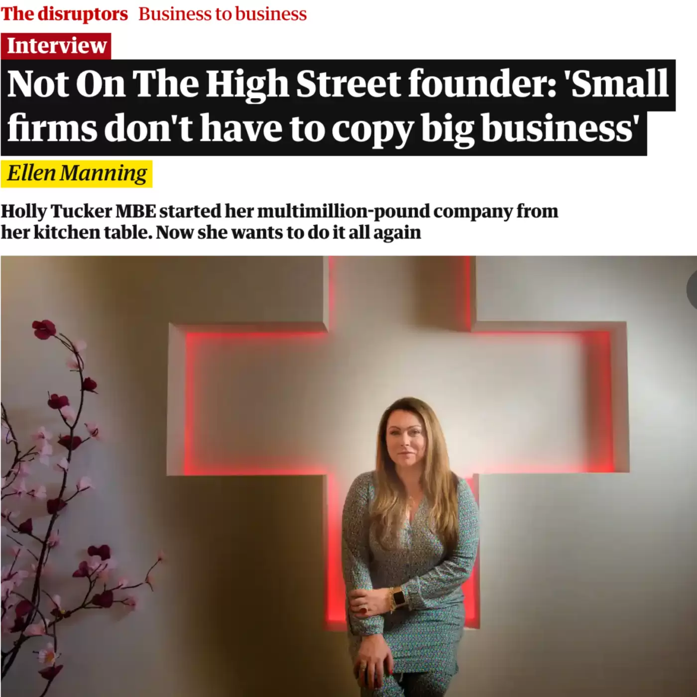 Holly on the Guardian