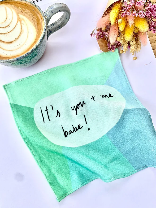 Perfect soft cotton handkerchief to give as a gift to your fiance on the Big Day.