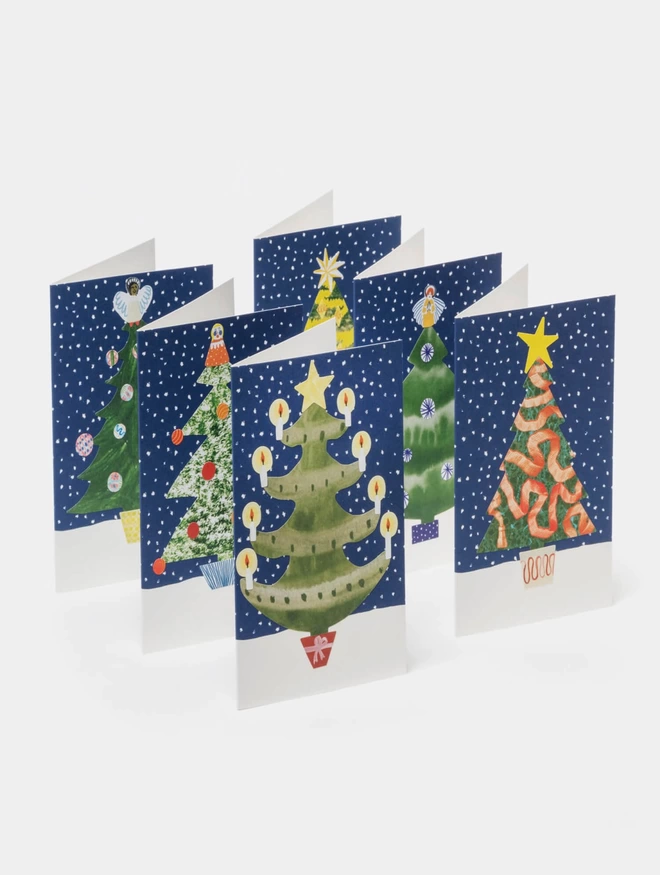 Christmas Tree Cards Example