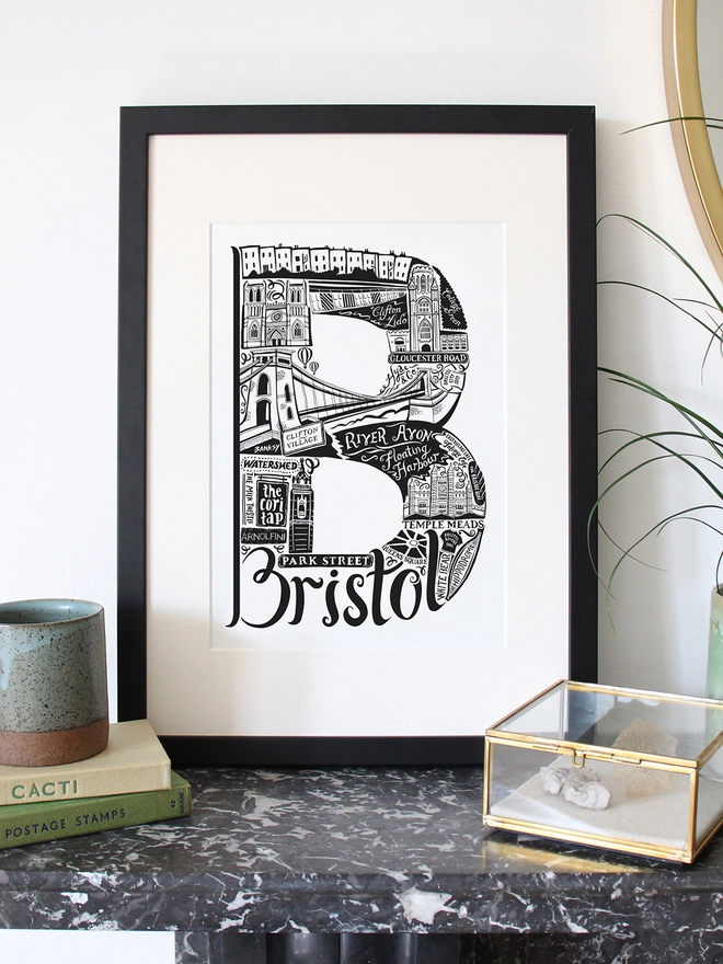 A3 framed Bristol poster
