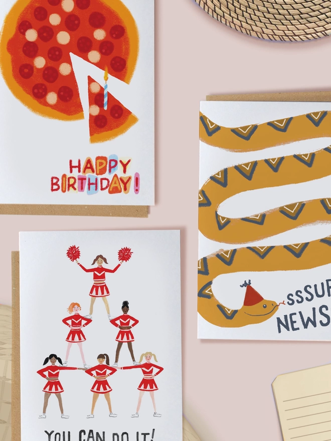 pizza birthday card collection