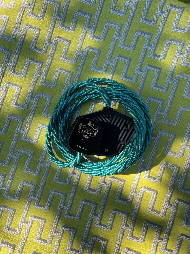 Lola's Leads Kingfisher - Green Extension Cable
