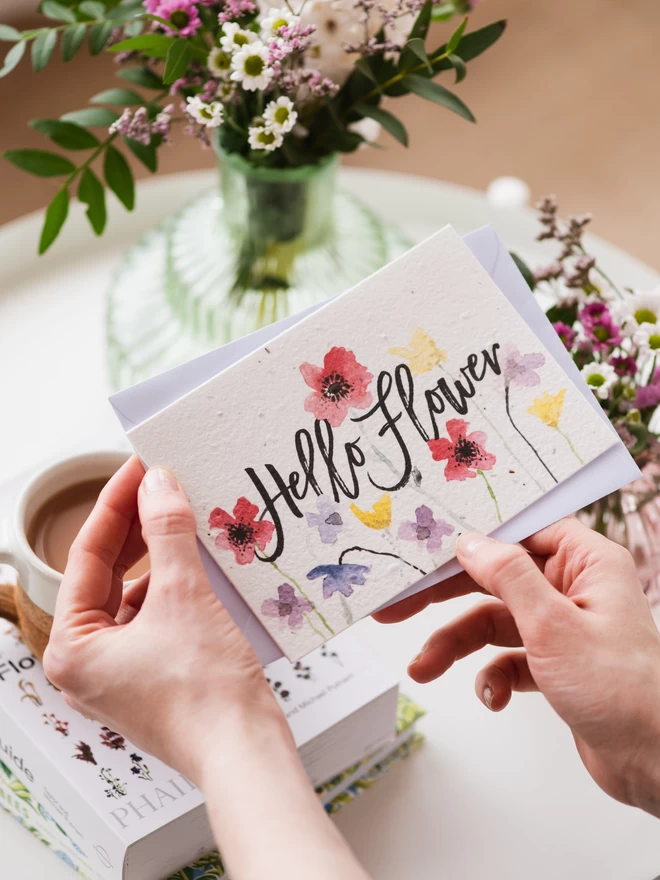 Hello Flower Plantable Card