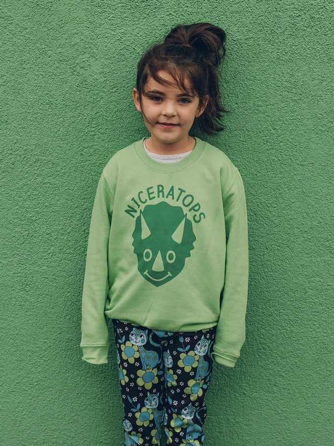 Niceratops Dinosaur Kids Sweatshirt