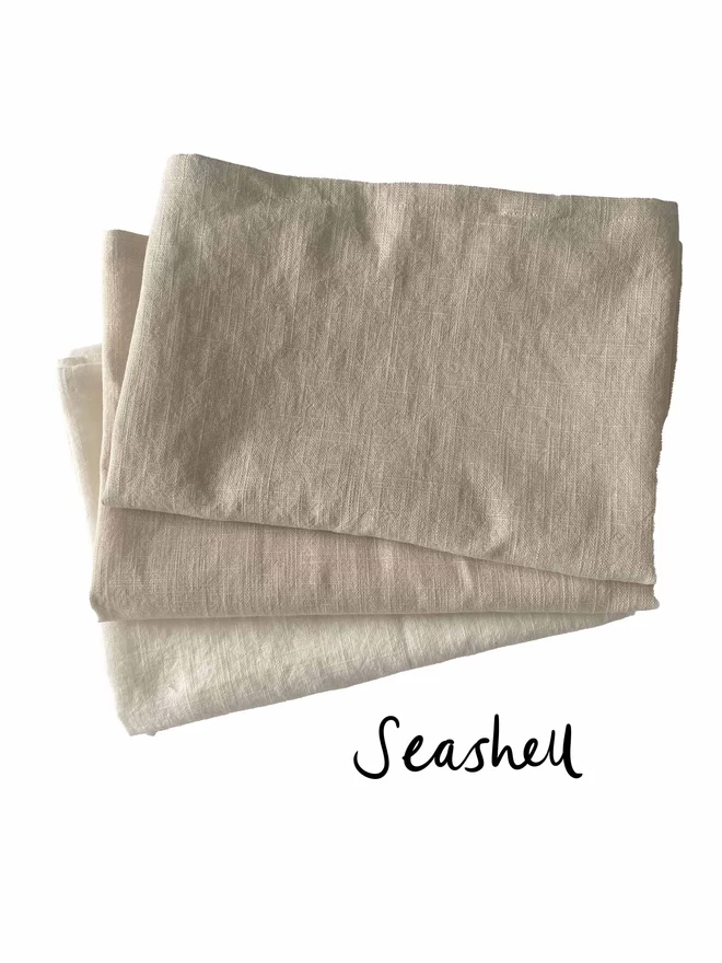 Seashell tea towel set