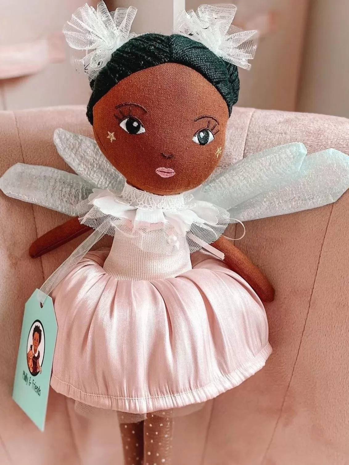 Handmade Linen Philly Fairy Doll 