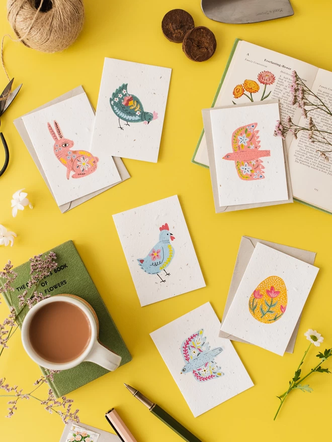 Ruby & Bo Plantable Easter Notecards