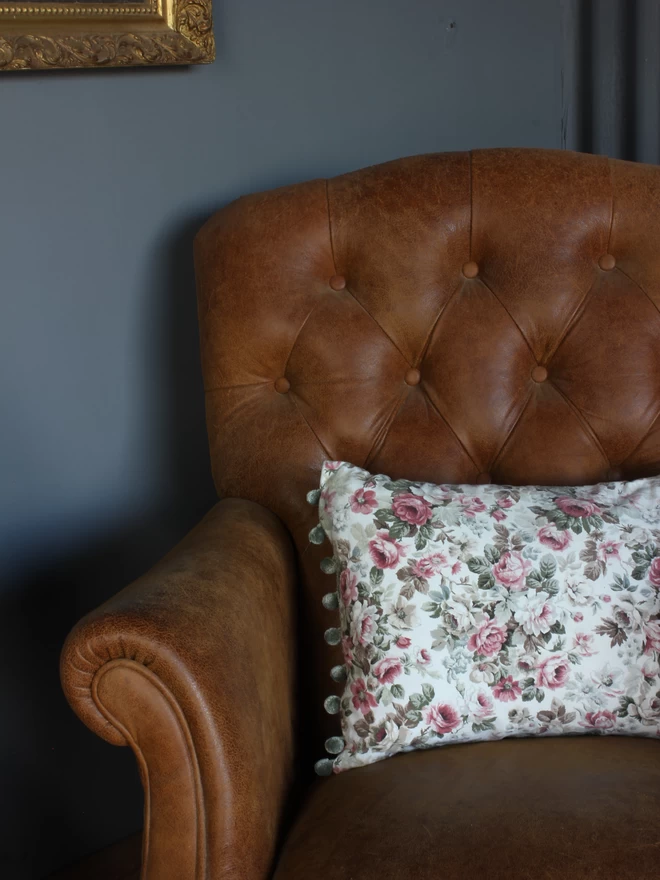 sanderson floral cushion