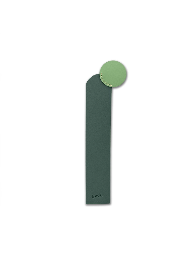 Photo of Dark Green Bookmark (the circle element is sea green)