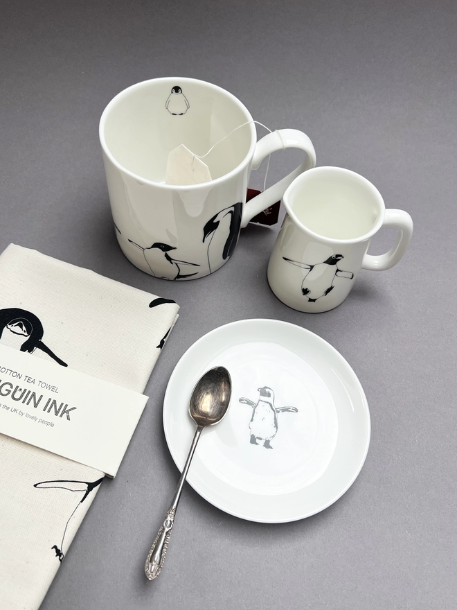 Other complimentary penguin products include ceramics