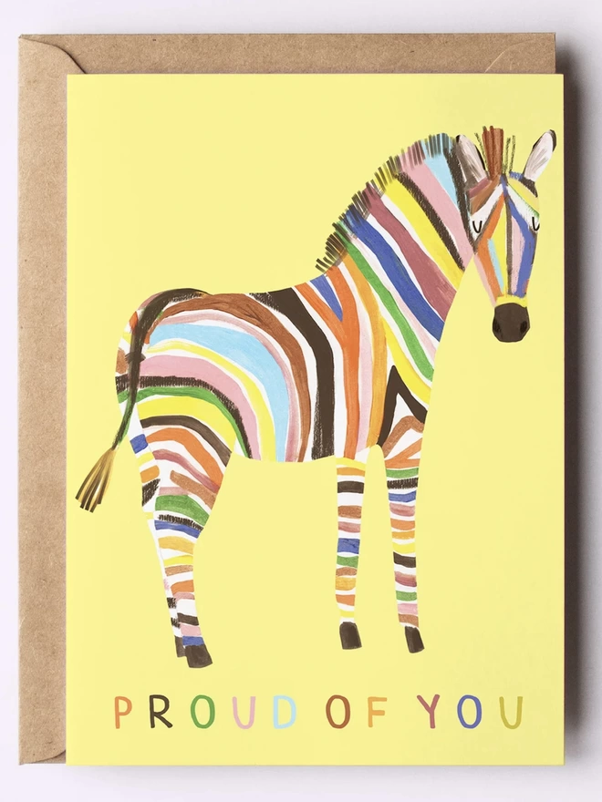 Zebra card for pride