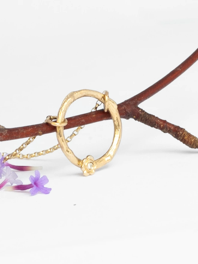 twig Gold Necklace