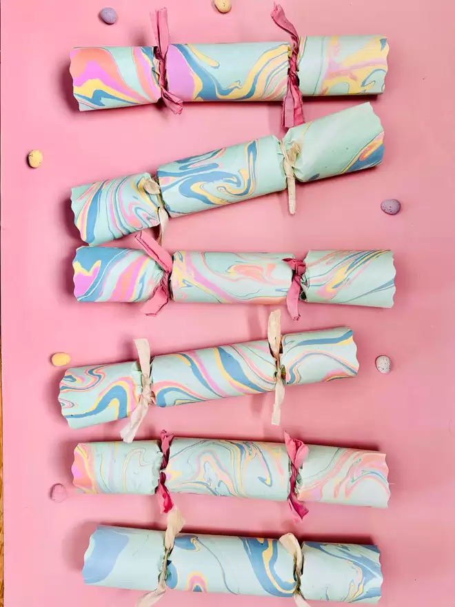 Easter Pastel set of 6 crackers