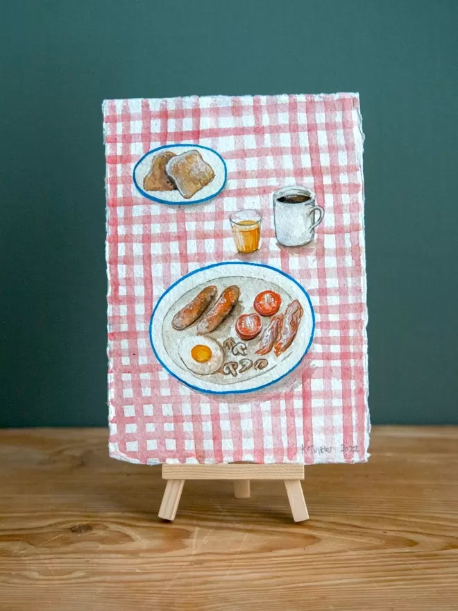 Katie Tinkler illustration of a breakfast table.