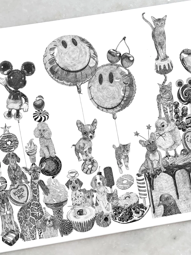 Detail of Wonderland art print