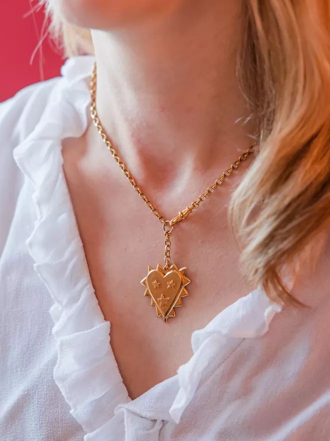 Jagged Heart Necklace