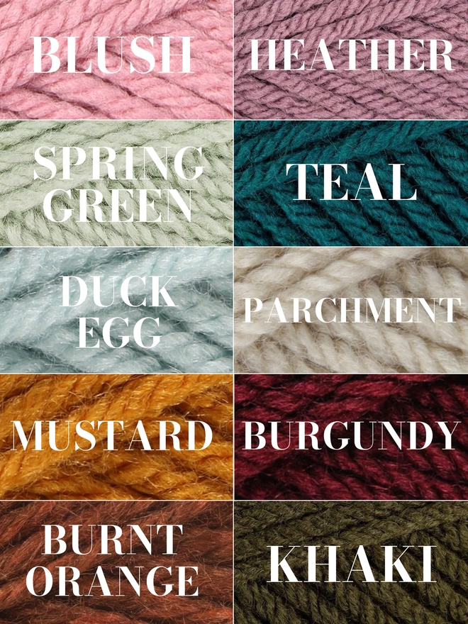 Colour chart for crochet pixie bonnet