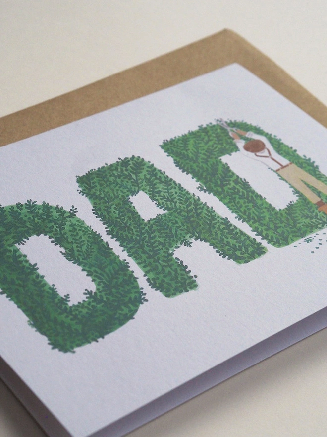 Topiary Dad Card