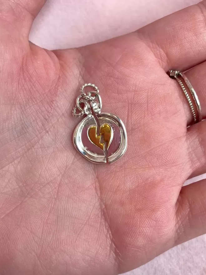 Split heart charms, for best friends, mother's day
