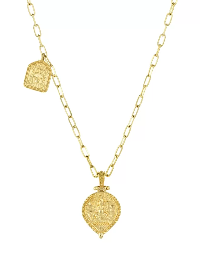 The Magic of New Beginnings pendant in gold vermeil by Loft & Daughter