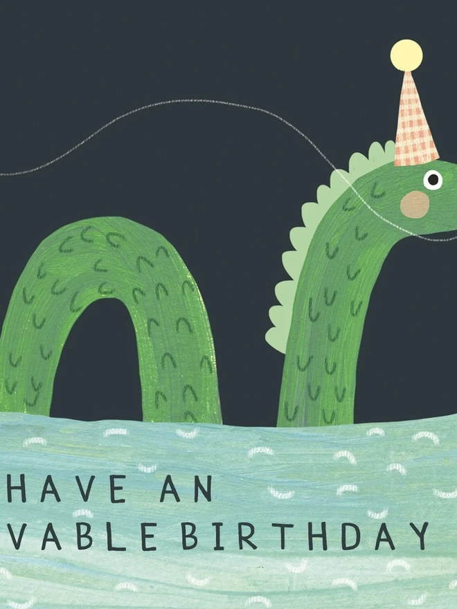 Nessie Birthday Card