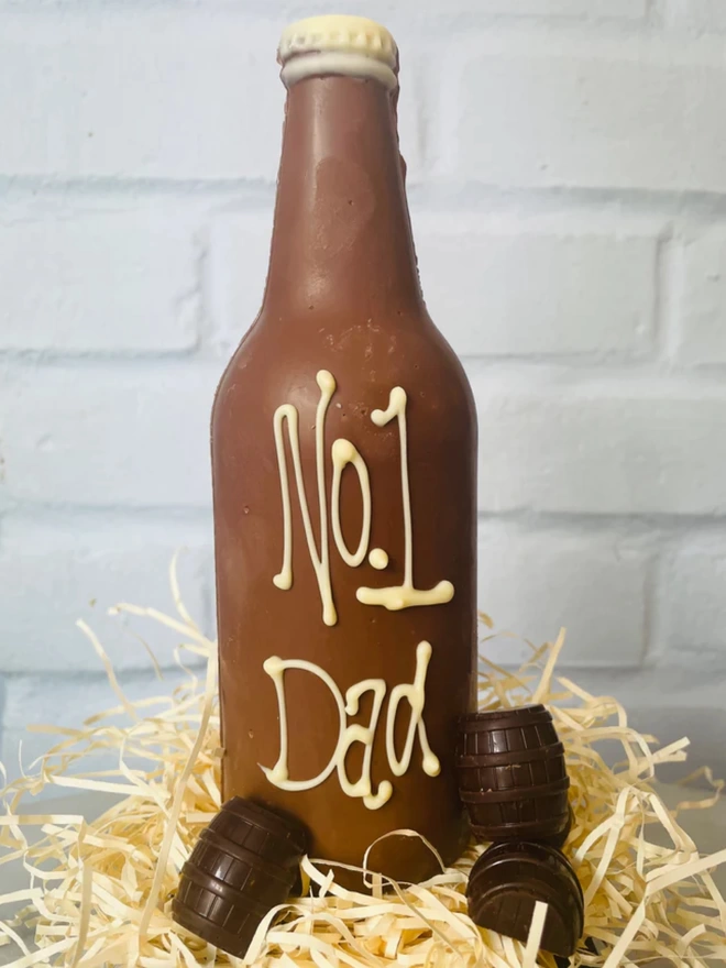 Chocolate beer bottle