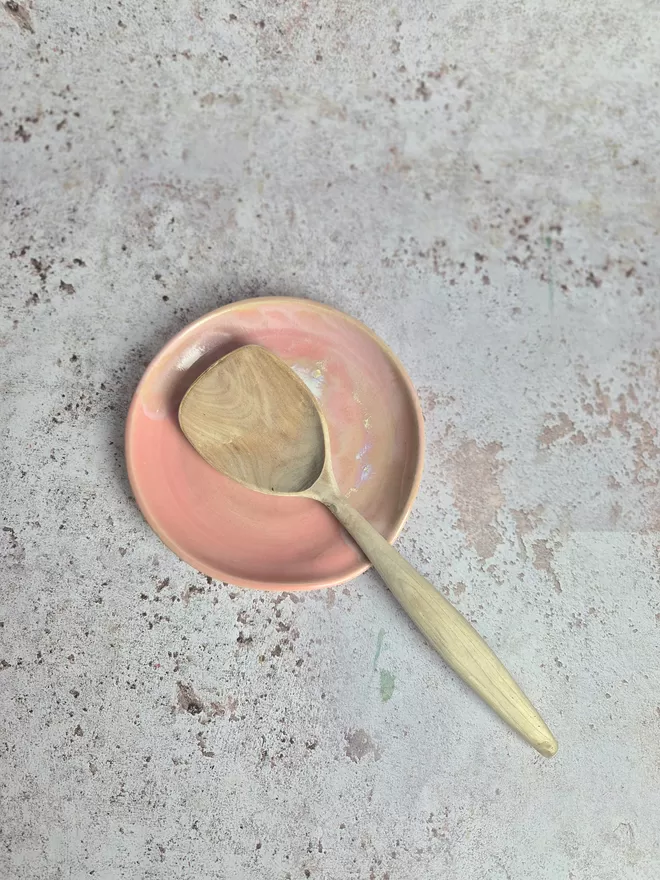 Spoon restSpoon Rest, Pink Marshmallow, Kitchen, Jenny Hopps Pottery
