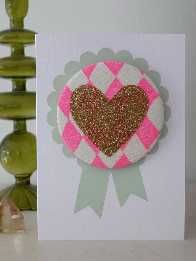 Valentines heart greeting card