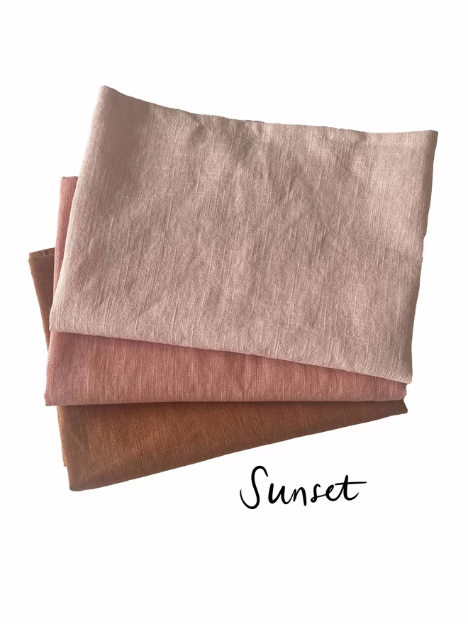 Sunset tea towel set