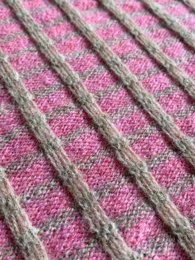 KNITTED PATTERN CLOSE-UP