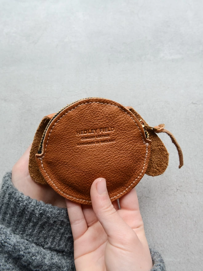Dog Leather Coin Purse