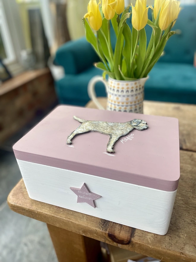 Dog Memory Box with Border Terrier added 