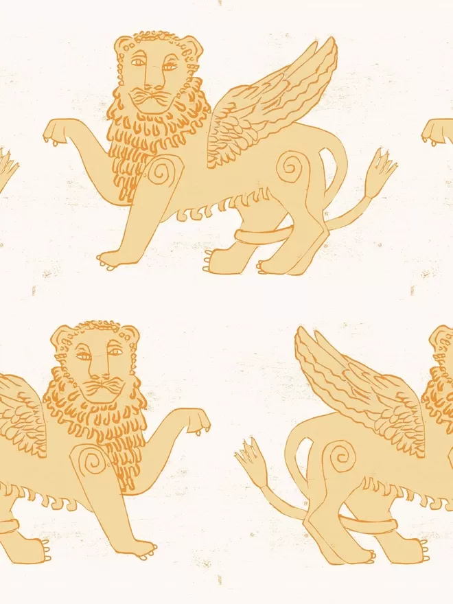 winged lion wallpaper