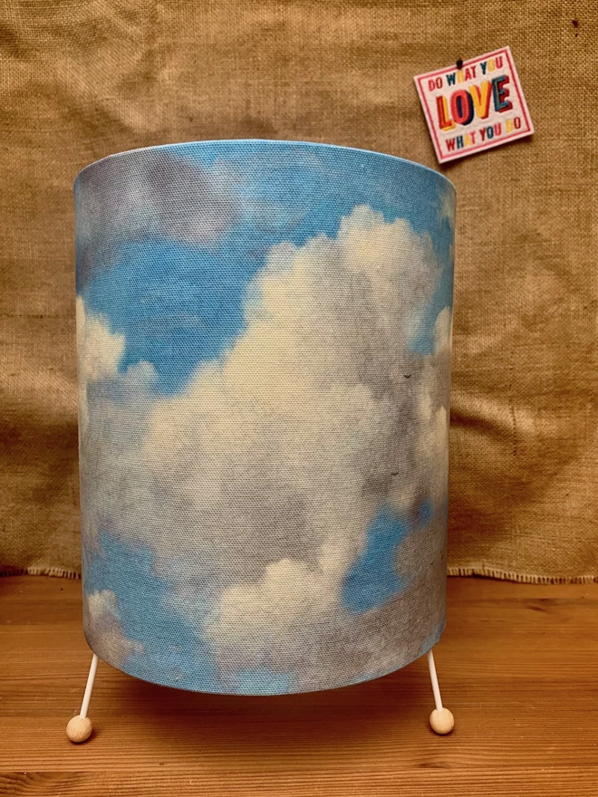 Cloud-lamp-with blue-sky