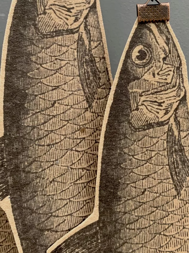 Paper cut fish detail