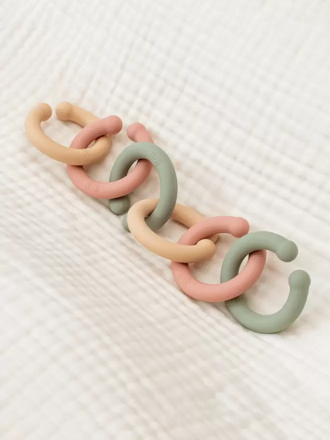 Silicone Ring Link Toy Pram Links