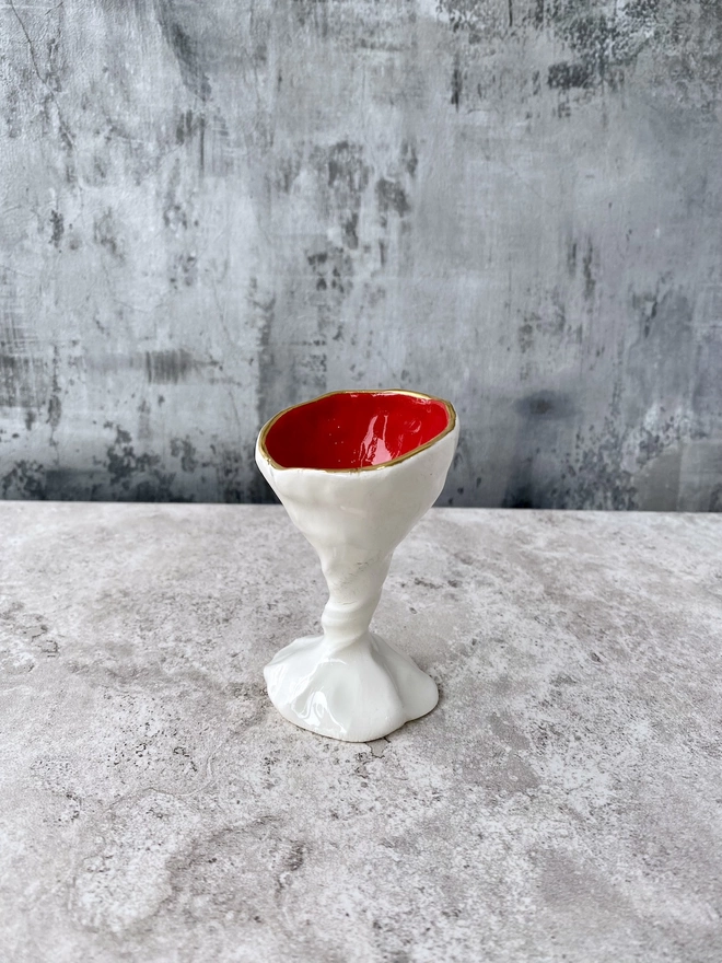 Quirky Egg Cup Red