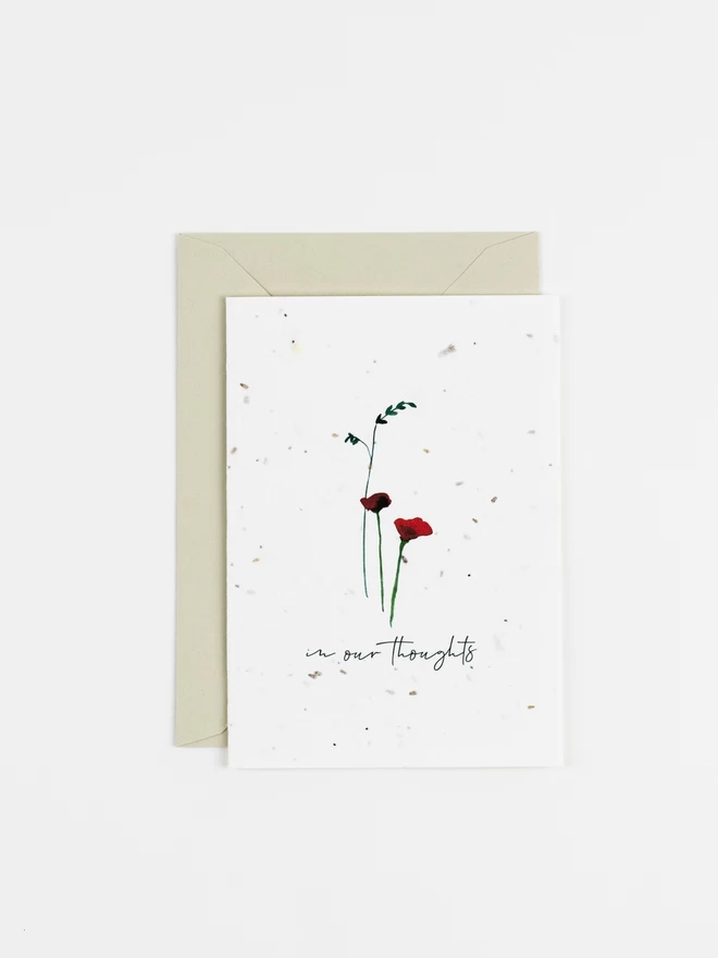 Ruby & Bo In Our Thoughts Plantable Sympathy Card