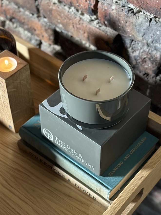 Triple Woodwick Scented Candle