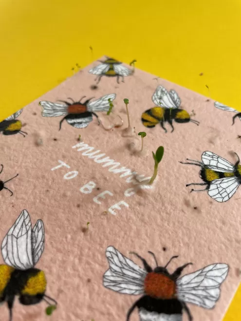 Mummy to 'Bee' Plantable New Mum Card