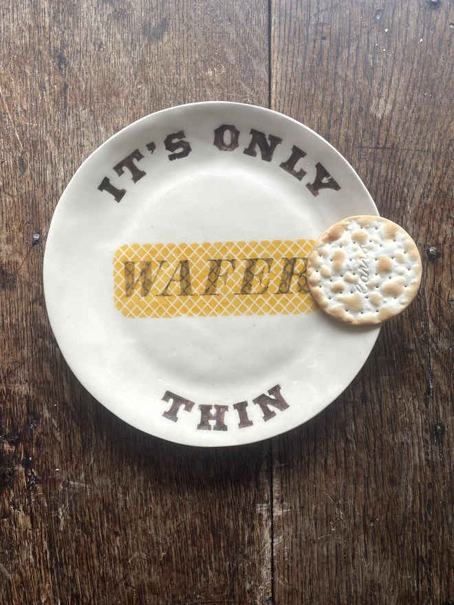 Monty Python – 'It's Only Wafer Thin' Stoneware Plate