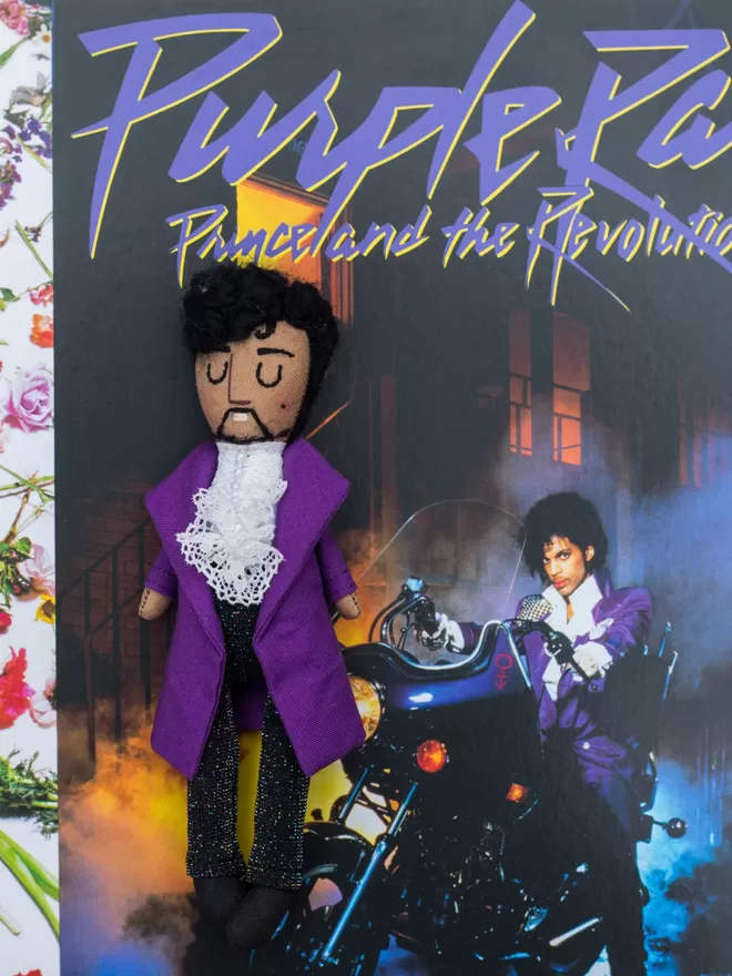 Prince seen on his album cover.
