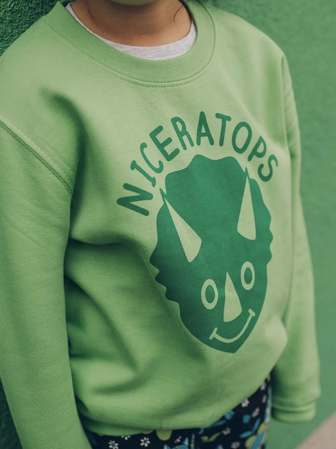 Niceratops Dinosaur Kids Sweatshirt
