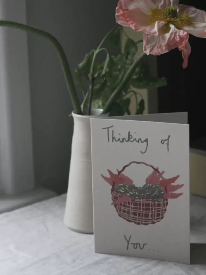 thinking of you greetings card 