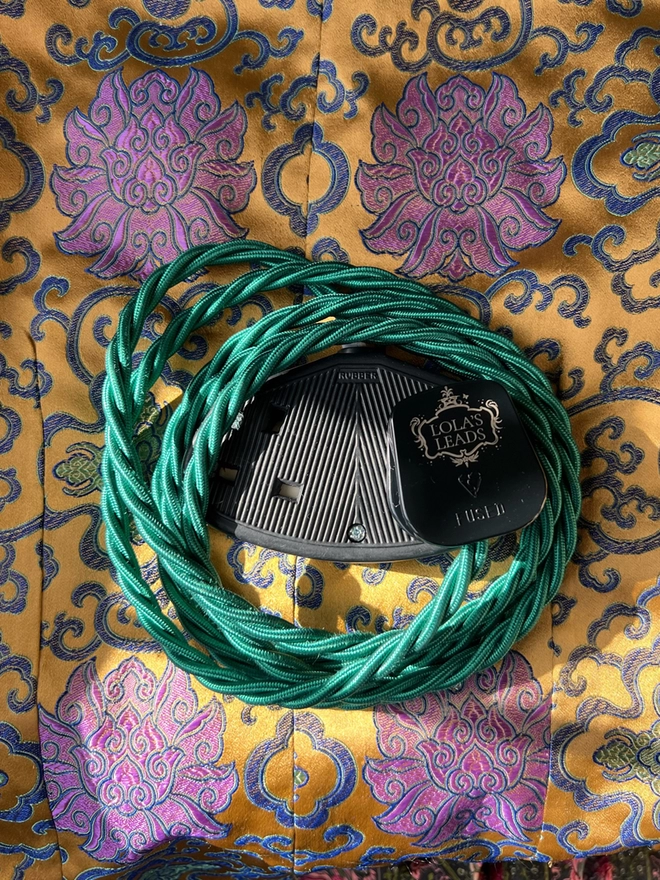 Lola's Leads Malachite - Green Extension Cable