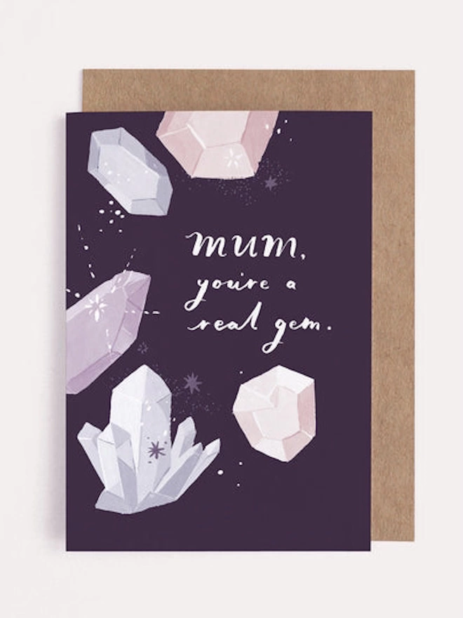 Mothers Day Card 'Mum You're a Real Gem' Card