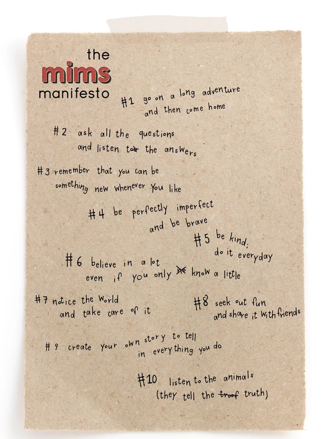 Mims & Family Manifesto Good Things Good Ideas